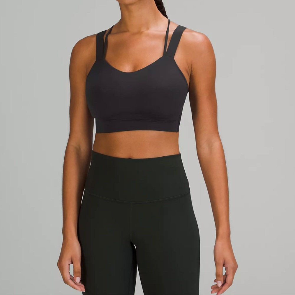 lululemon like a cloud d/dd Black Strappy Sports Bra Tank